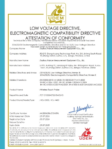 无线触发探头欧盟合规认证